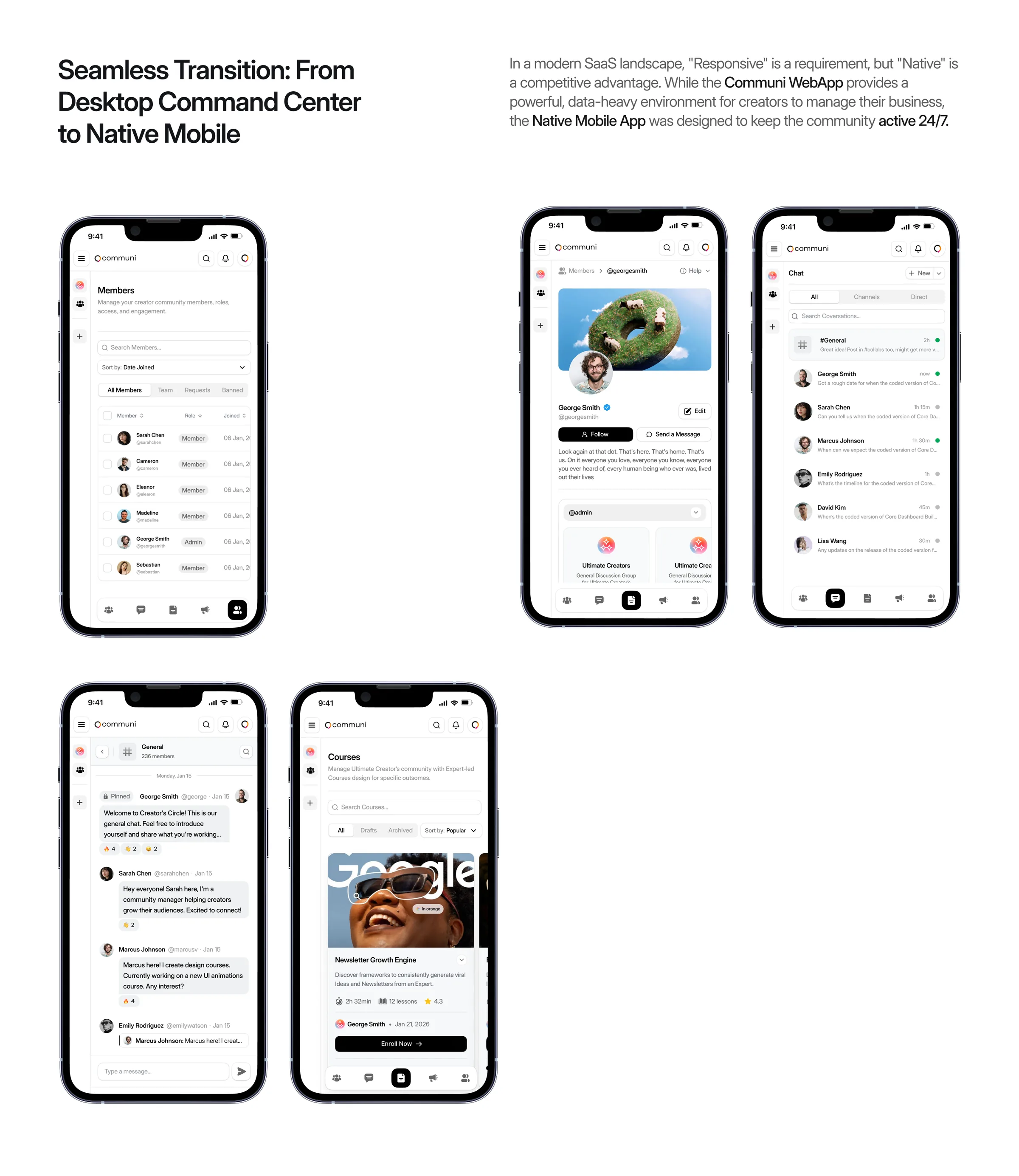 From desktop command center to native mobile