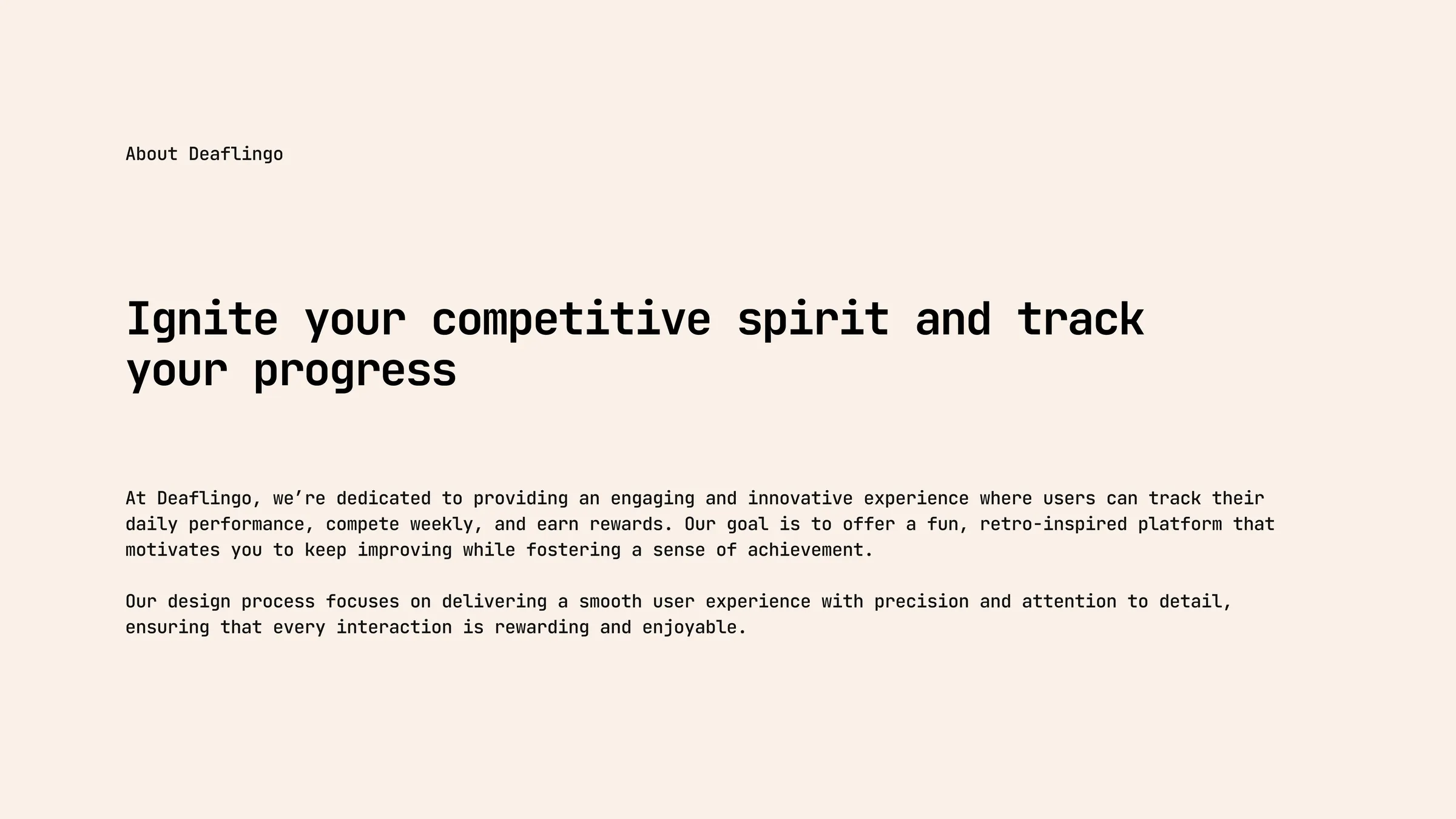 Ignite your competitive spirit and track your progress