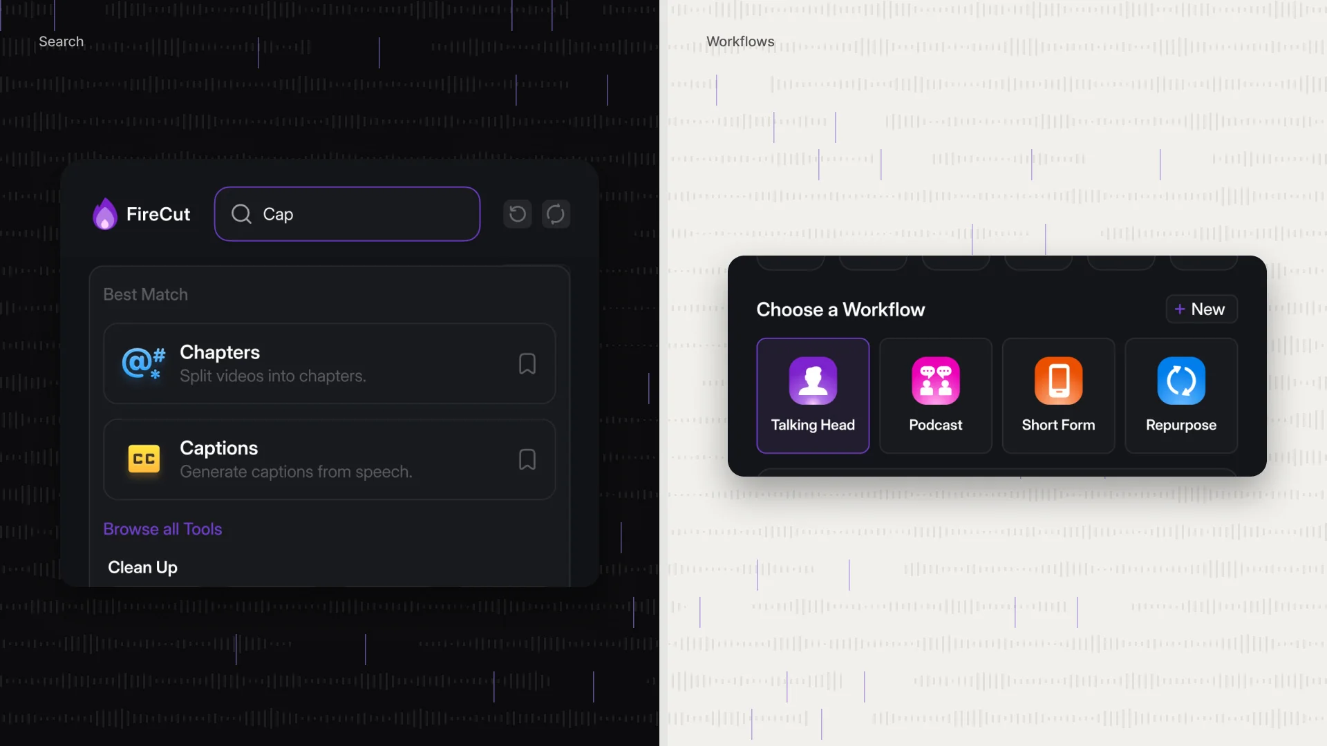 Search and ready workflows