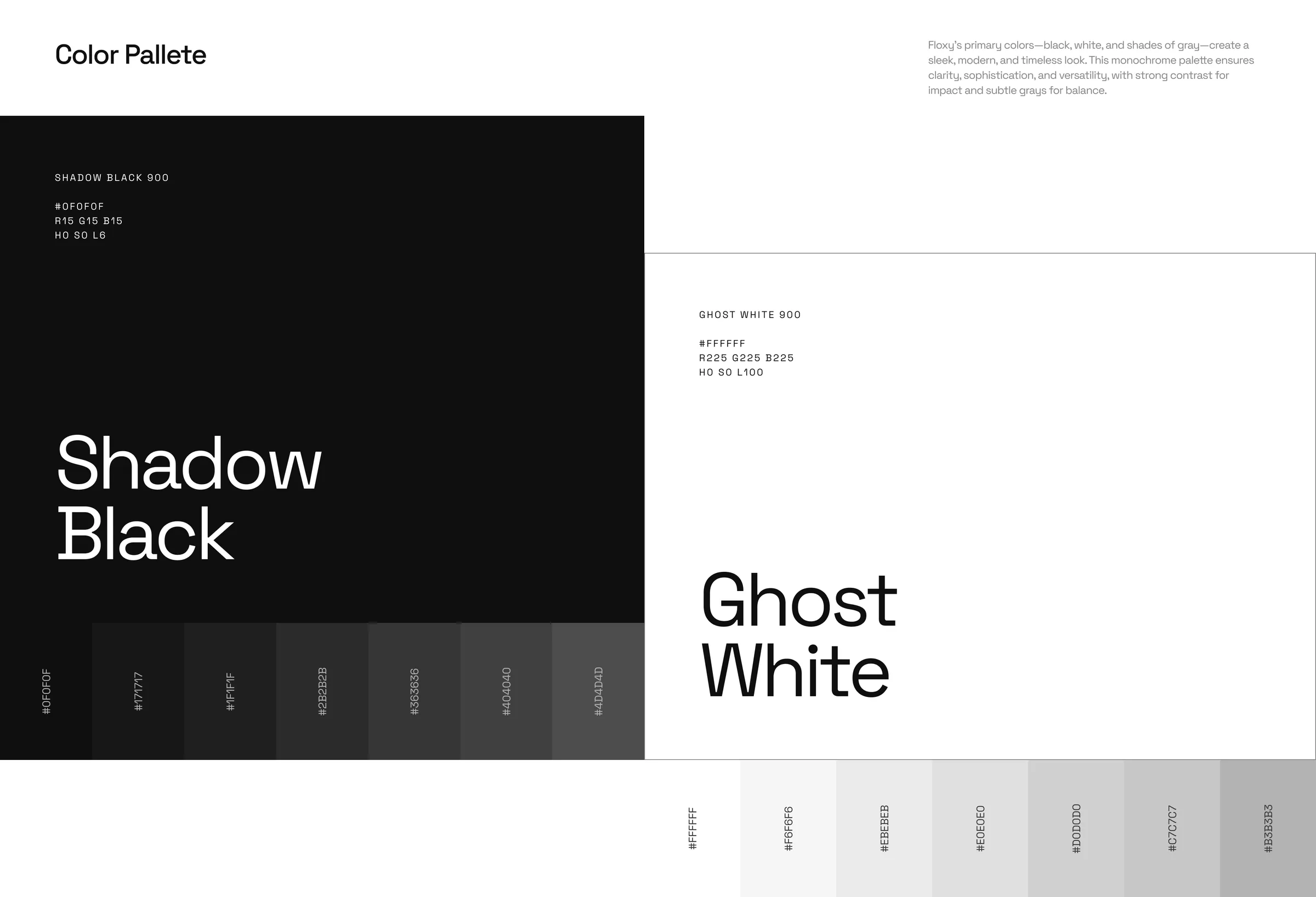 Shadow Black and Ghost White