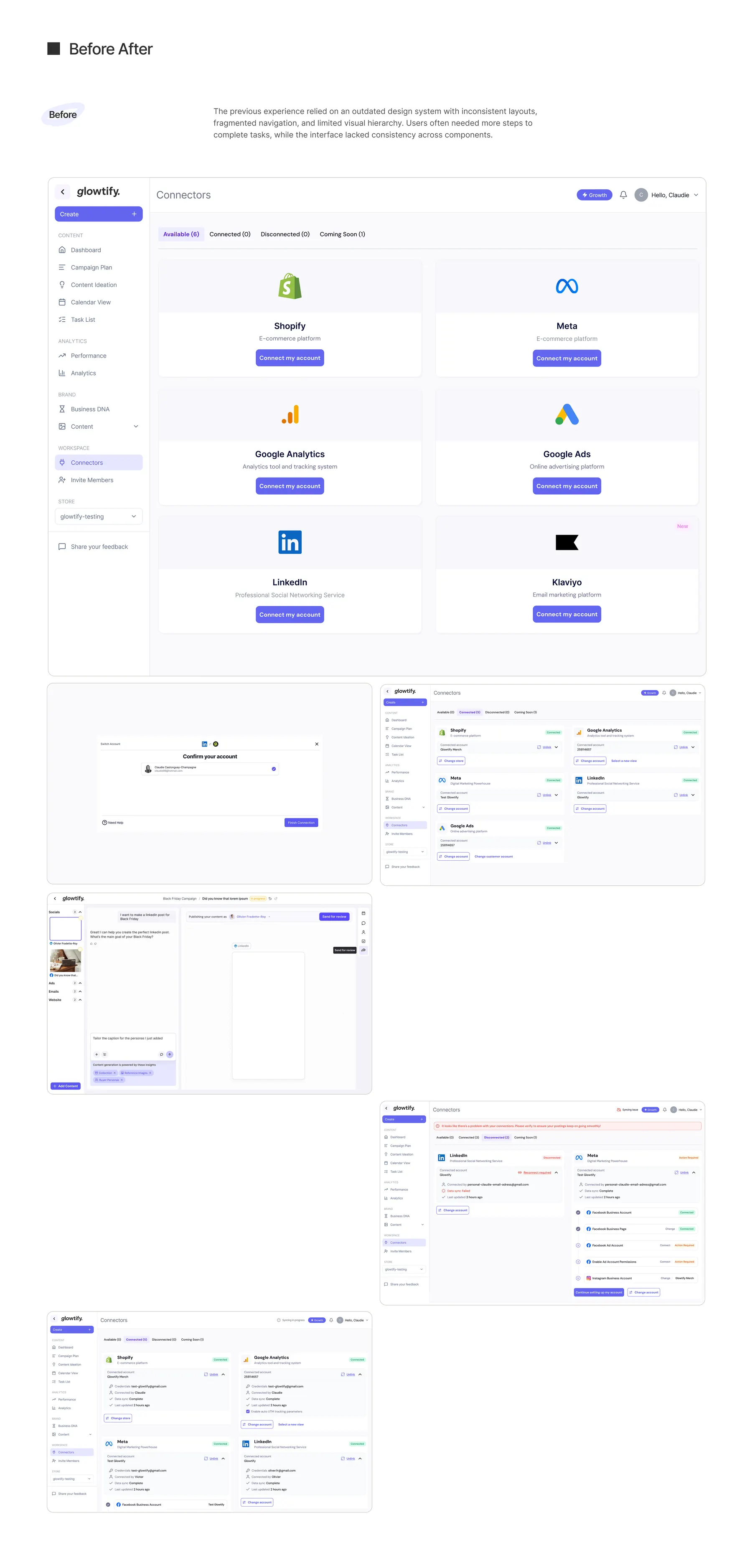 Before: the legacy platform