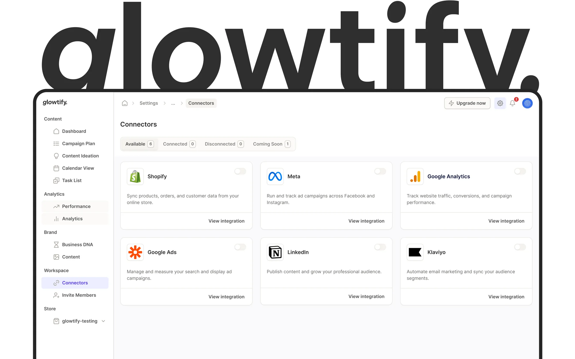 Glowtify, product design