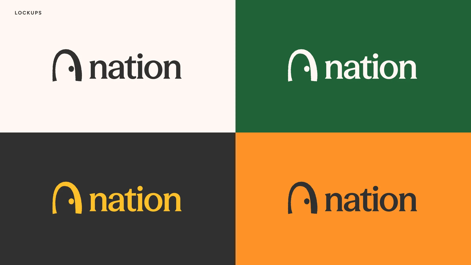 The lockup on every brand color