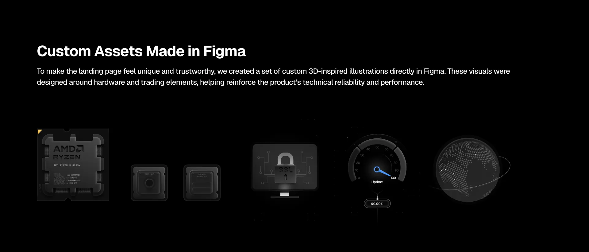 Custom assets made in Figma
