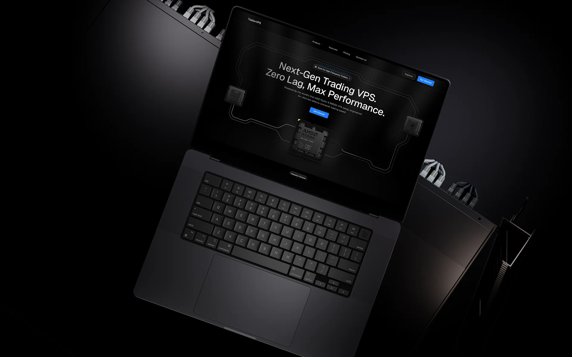 TradoxVPS, web design and motion by Fackt