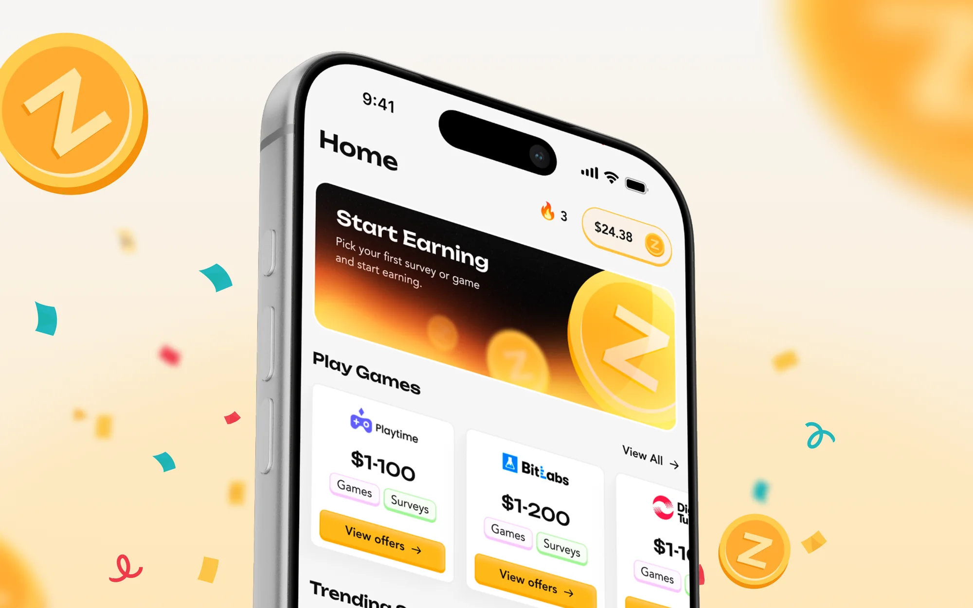 Zums, mobile app by Fackt