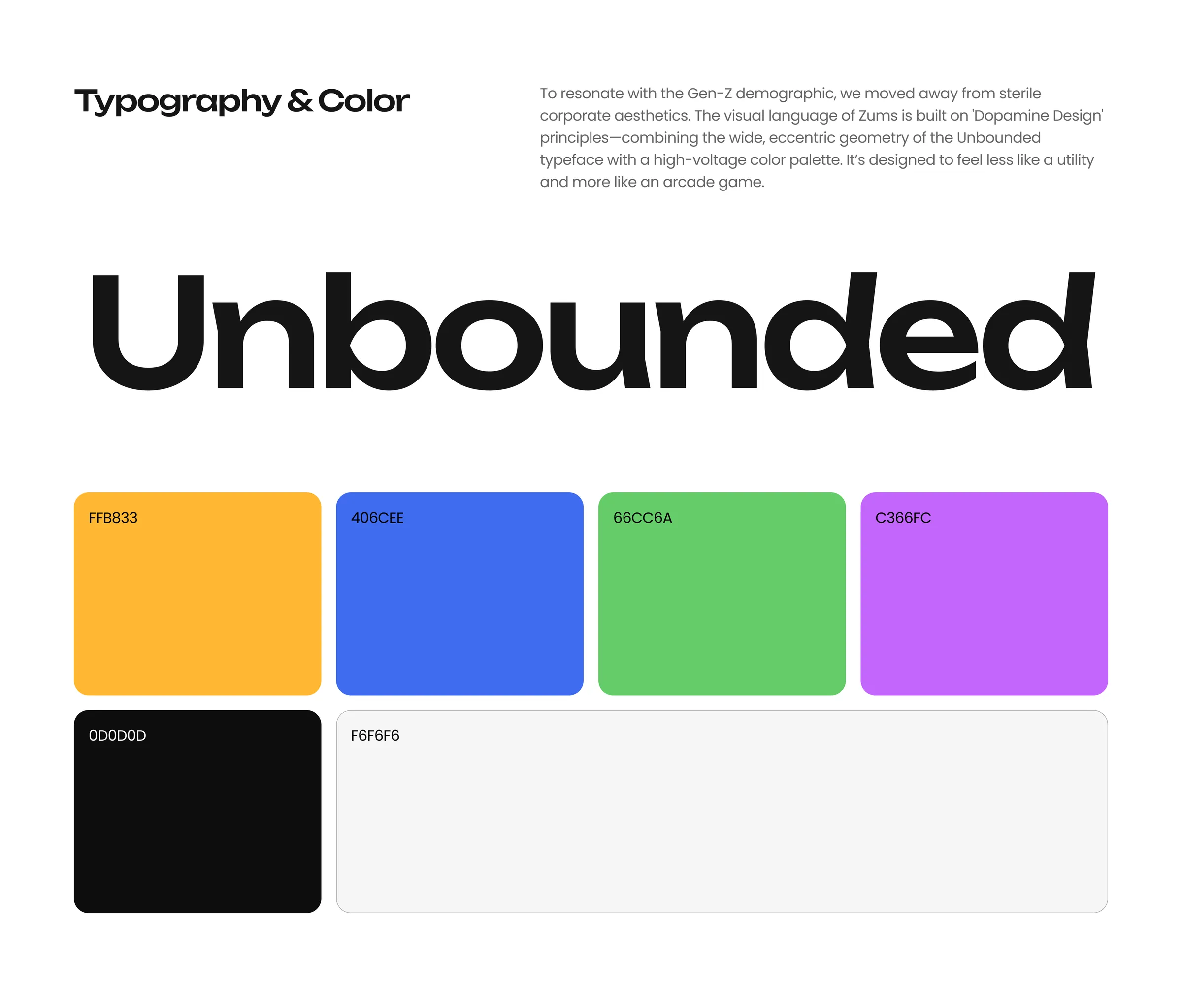Unbounded and a high-voltage palette